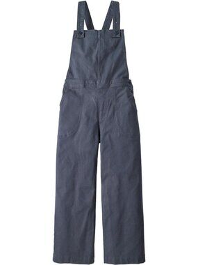 Patagonia cotton crop overalls in smolder blue